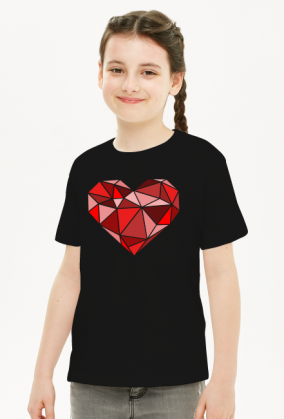 Serce geometryczne duże dziecięca