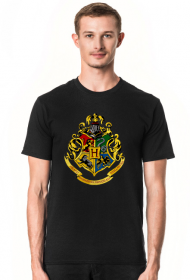 Hogwart herb męska koszulka