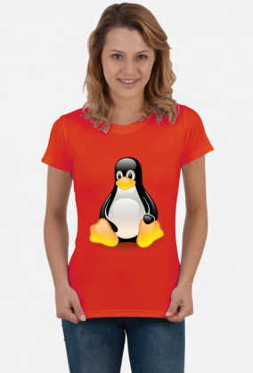Koszulka damska Linux różne kolory