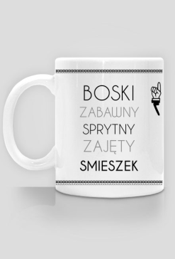 Kubek - Boski, zajęty, śmieszek