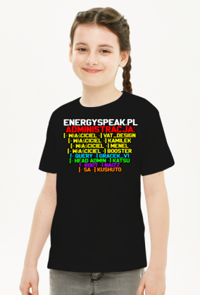 KOSZULKA Z PODPISAMI CAŁEJ ADMINISTRACJI ENERGYSPEAK.PL