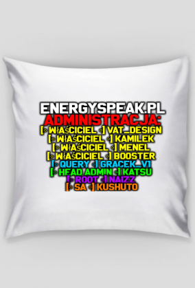 PODUSZKA Z PODPISAMI CAŁEJ ADMINISTRACJI TS3