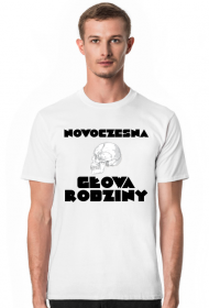 Nowoczesna głowa rodziny 1 czarny napis