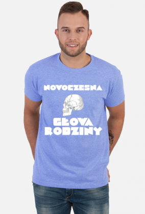 Nowoczesna głowa rodziny v.1 napis biały