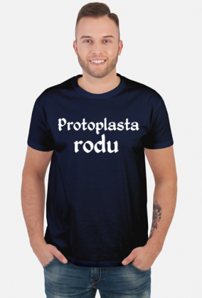 Protoplasta rodu biały napis