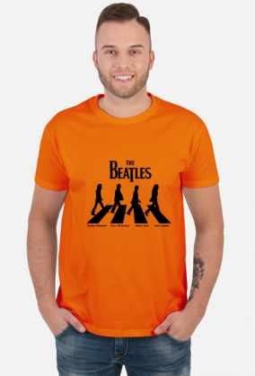 The Beatles white męska koszulka