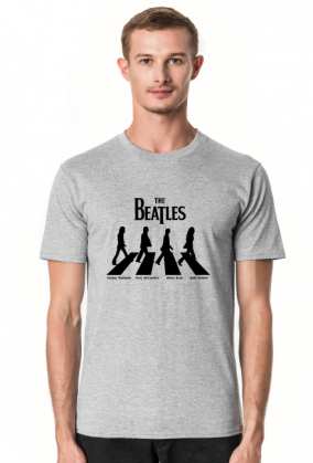 The Beatles white męska koszulka