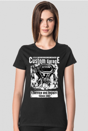 Koszulka damska Custom Garage