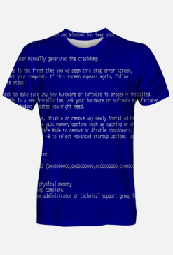 Koszulka Męska Fullprint Blue Screen