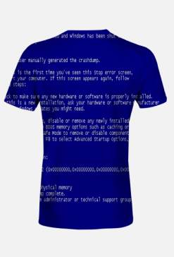 Koszulka Męska Fullprint Blue Screen
