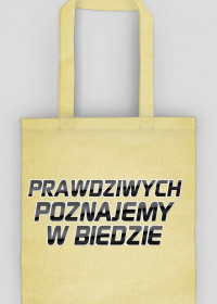 Prawdziwych Poznajemy W Biedzie PolishRap (Eko-bag)
