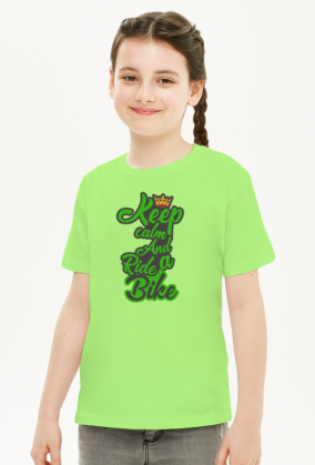 Koszulka Junior "KeepCalmAndRideaBike""