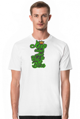 Koszulka Męska "KeepCalmAndRideaBike"