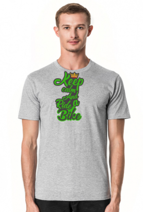 Koszulka Męska "KeepCalmAndRideaBike"