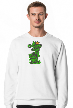 Bluza Bez Kaptura Męska "KeepCalmAndRideaBike"