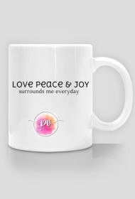 Kubek: Love Peace Joy