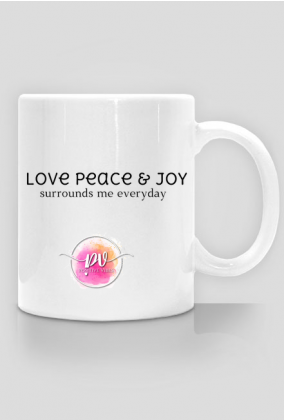 Kubek: Love Peace Joy