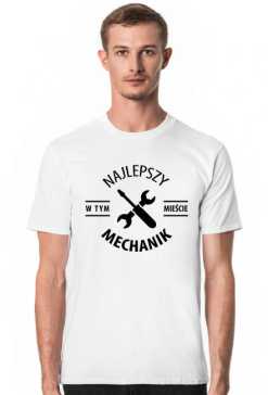 Koszulka męska jasna - Najlepszy mechanik