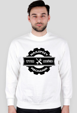 Bluza męska jasna - Najlepszy mechanik w tym mieście