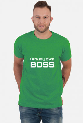 Koszulka Męska: I am my own Boss