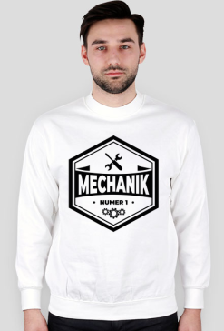 Bluza męska jasna - Mechanik numer 1