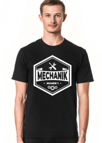 Koszulka męska ciemna - Mechanik numer 1