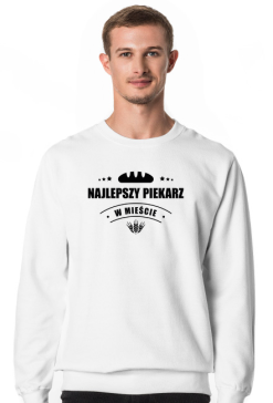 Bluza męska jasna - Najlepszy piekarz w tym mieście