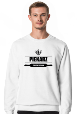 Bluza męska jasna - Piekarz chłopak idealny