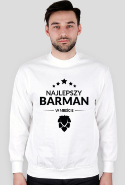 Bluza męska jasna - Najlepszy barman w mieście