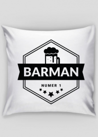 Poszewka na poduszkę - Barman numer 1