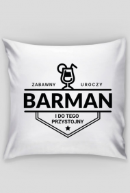 Poszewka na poduszkę - Przystojny barman