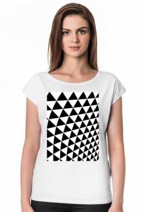 GEOMETRY trójkąty - T-shirt damski