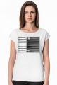 GEOMETRY czarne-białe - T-shirt damski