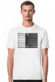 GEOMETRY czarne-białe - T-shirt męski