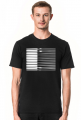 GEOMETRY czarne-białe - T-shirt męski