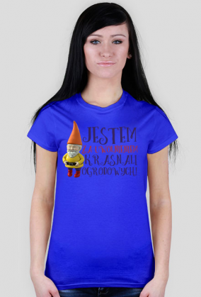 Jestem za uwolnieniem krasnali ogrodowych - damska koszulka z nadrukiem