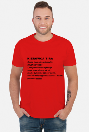 Koszulka męska Definicja Kierowcy Tira