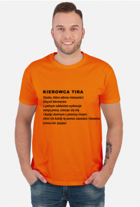 Koszulka męska Definicja Kierowcy Tira