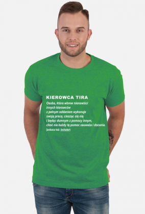 Koszulka męska Definicja Kierowcy Tira 2