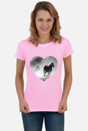 Koszulka damska Miłość do koni