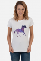 Koszulka damska z pięknym galaktycznym koniem