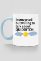 Intoverted but willing to talk about Quidditch- kubek