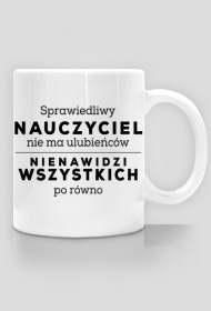 Śmieszny kubek dla nauczyciela