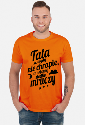 Koszulka na dzień ojca - Prezent dla taty, który chrapie