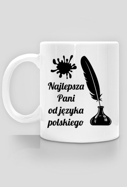 Najlepsza pani od języka polskiego - kubek z nadrukiem
