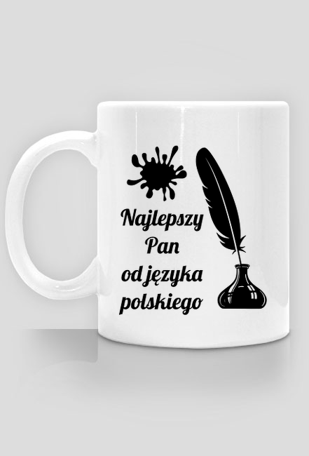 Najlepszy pan od języka polskiego - kubek z nadrukiem