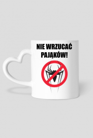 Anty Pajęczy Kubek z uchem serduchem