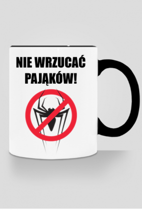 Anty Pajęczy Kubek z kolorowym uchem