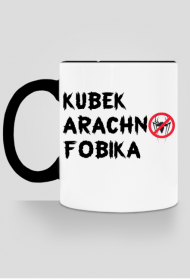 Kubek Arachnofobika z kolorowym uchem