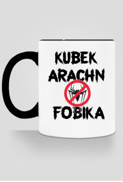Kubek Arachnofobika 2 z kolorowym uchem